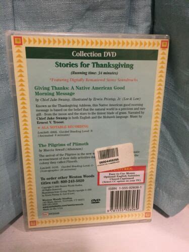 Weston Woods Scholastic Stories For Thanksgiving Collection SEALED DVD ...