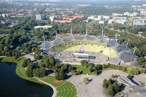 MUNICH, GERMANY - September 13, 2016: Aerial View of the Olympic Park Editorial Stock Photo ...