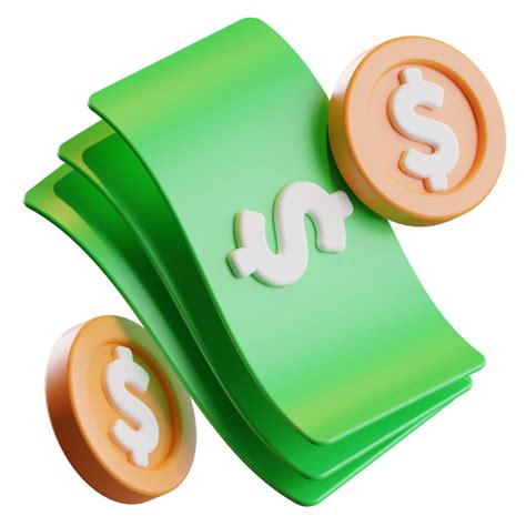 Dinero 3d PNG para descargar gratis