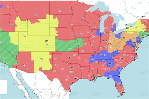 NFL Distribution Map: Will get to see the Steelers vs. Bengals, Week 12 - Behind the Steel Curtain