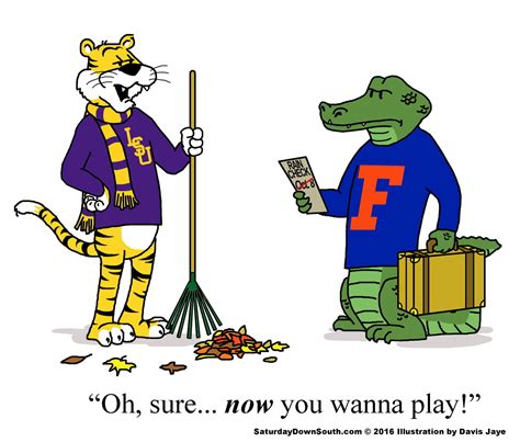 SEC Football Cartoons by Davis Jaye at Coroflot.com