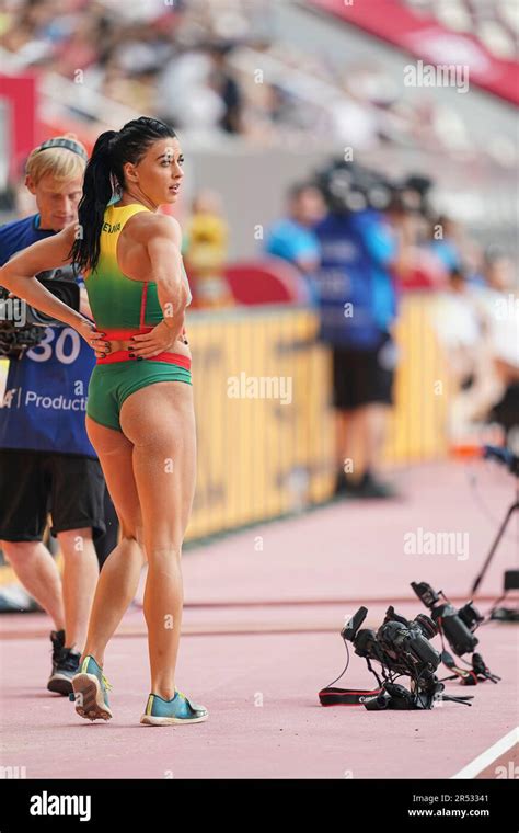 Dovilė KILTY in the triple jump at the Doha 2019 World Athletics Championships Stock Photo - Alamy
