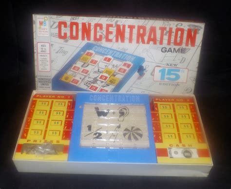 Vintage (1970s) Concentration board game. 15th Edition. Complete ...