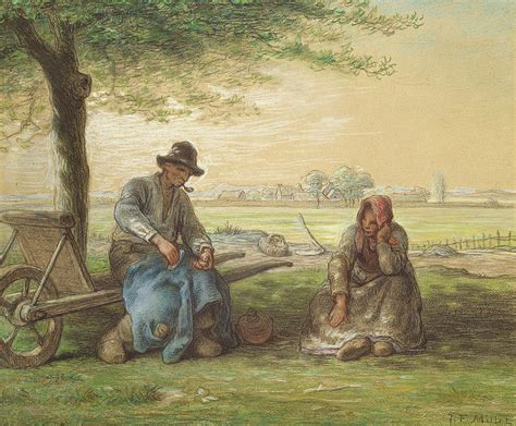 Peasants Resting Painting by Jean-Francois Millet - Fine Art America