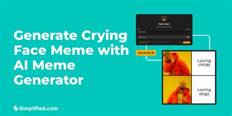 Create Hilarious Crying Face Memes with AI - Fast, Simple, and Fun!