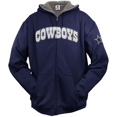 NFL Men's Dallas Cowboys Full Zip Hoodie - Navy