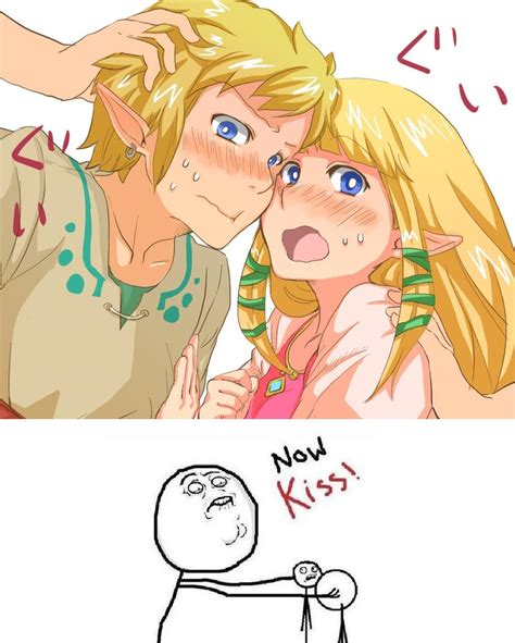 Link Kisses Zelda