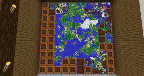 An update of my wall map : r/Minecraft