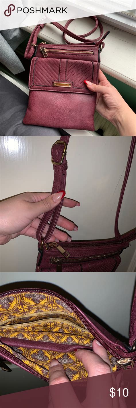 Burgundy Cross Body Bag | Crossbody bag, Bags, Small crossbody bag