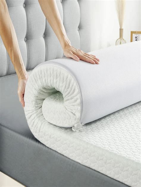 Twin Size Mattress Topper, Medium Firm Memory Foam Mattress Topper with ...