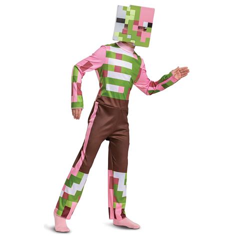 Buy Minecraft Costume Zombie Pigman Outfit for Kids, Halloween ...