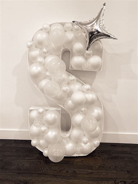 Giant 5’ Balloon Mosaic “S” | Balloons, Balloon letters diy, Wedding ...