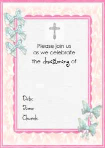 Free Christening Invitation Cards