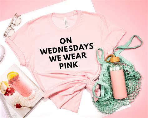 On Wednesdays We Wear Pink Shirt Pink T-shirt Graphic | Etsy