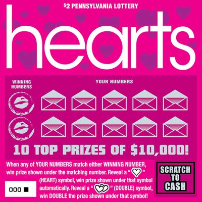 Pennsylvania Lottery - Scratch-Offs - Hearts