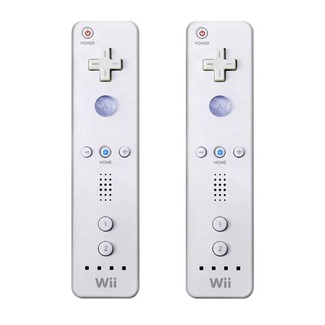 Amazon.com: Wii Remote Controller White [2 Pack] (Renewed): Video Games