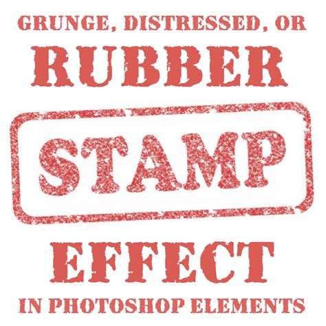 How to Apply Rubber Stamp Effects in Photoshop Elements 8