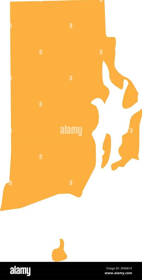 ORANGE CMYK color map of RHODE ISLAND, USA Stock Vector Image & Art - Alamy