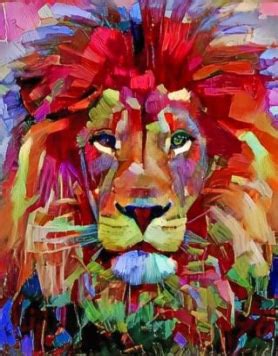 Abstract Lion Animal