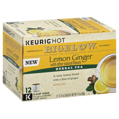 Bigelow K-Cup Tea, Lemon Ginger - Walmart.com - Walmart.com