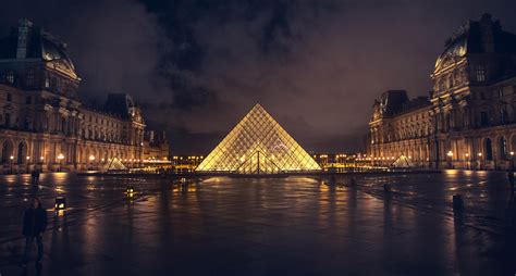 Visit Pyramide du Louvre late on a cold rainy night and get the whole place to yourself. | Top ...