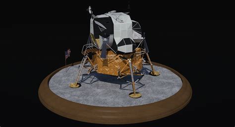 3D apollo lunar landing module - TurboSquid 1279606