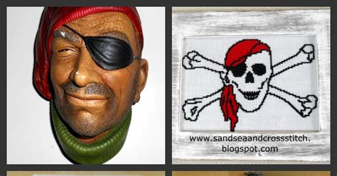 Sand, Sea & Cross Stitch: Pirate Collage