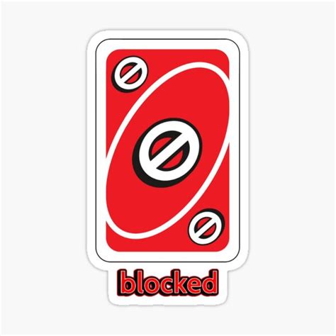 "Uno Block Card" Sticker for Sale by danielstudios | Redbubble