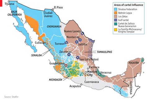 Los Zetas Territory Map