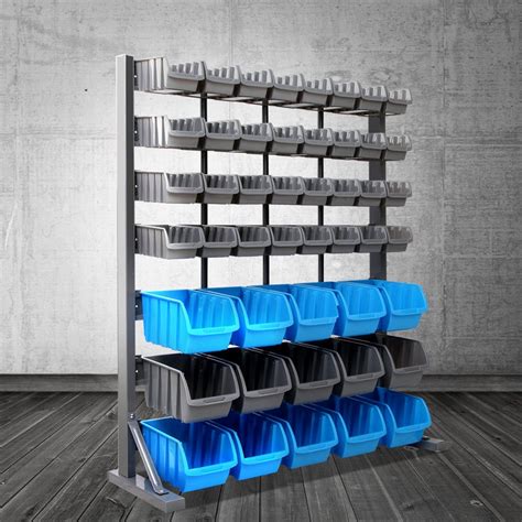 Buy Giantz 47 Storage Bin Rack Wall Mounted Steel Stand - MyDeal