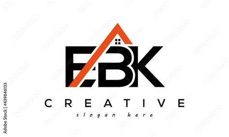 EBK letters real estate construction logo vector Stock Vector | Adobe Stock