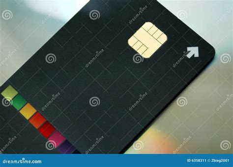 Credit Card Security Chip Stock Image - Image: 6358311