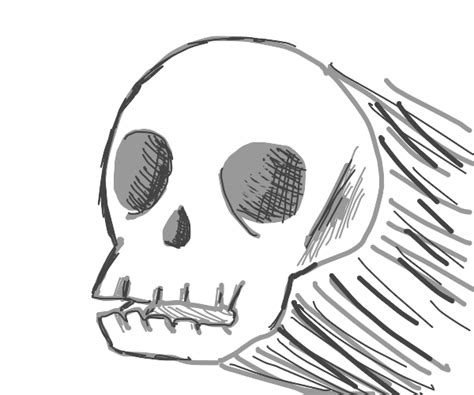 Sad Skeleton - Drawception