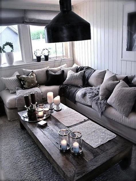 29 Beautiful Black and Silver Living Room Ideas to Inspire | Interiores, Arquitetura e decoração ...