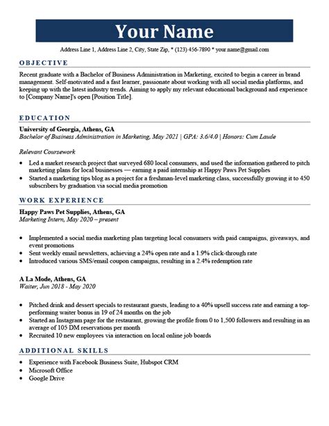 Undergraduate Resume: Examples for Students & How to Write (2022)