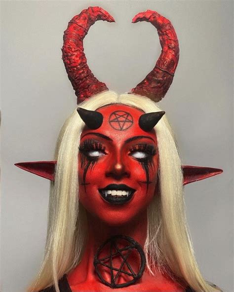 Demon Halloween Costume, Creepy Halloween Makeup, Scary Makeup ...