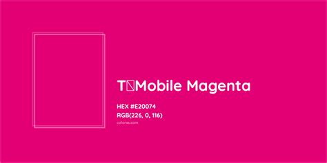 About T‑Mobile Magenta Color - Color codes, similar colors and paints - colorxs.com