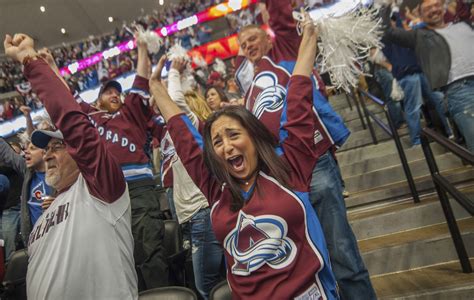 Colorado avalanche fans | Photo credit: Evan Semon and VISIT DENVER ...