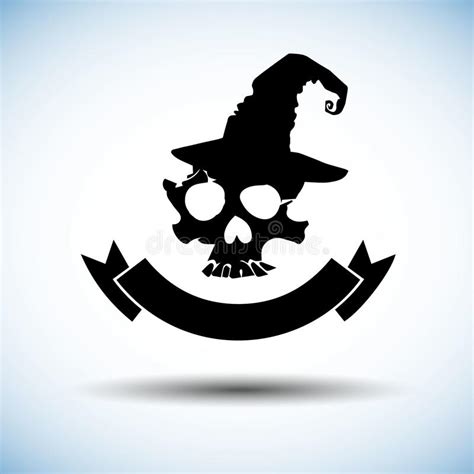 Skull with Bones Sign. Vector Illustration. Unusual Skull with ...