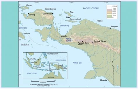 √ PETA PAPUA dan Kondisi Geografisnya (Lengkap) - Sindunesia