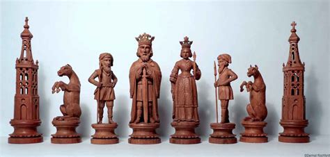 Antique Charlemagne Chess Set