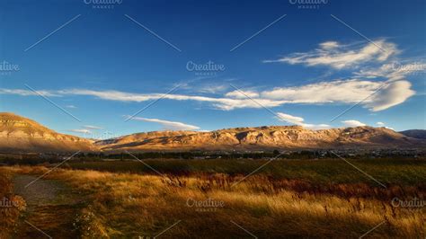 Evening sunset in Patagonia | Nature Stock Photos ~ Creative Market