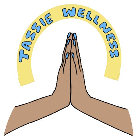 Wellness Namaste Sticker by Tasmania