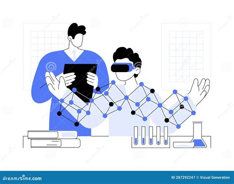 VR in Education Abstract Concept Vector Illustration. Stock Vector ...