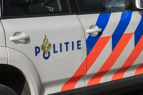 Logo on the Side of a Police Car at Amsterdam the Netherlands 14-3-2022 ...