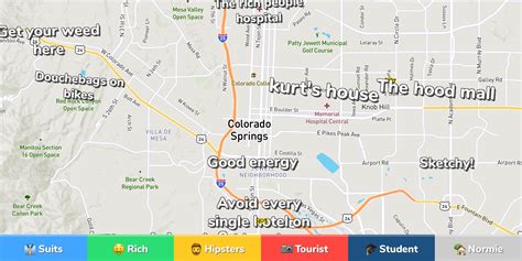 Colorado Springs Neighborhood Map