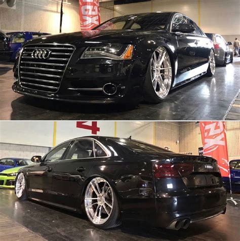 Black Audi S8 with Chrome Wheels and Rims