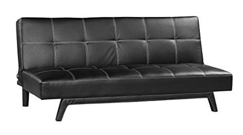 Merax Classic Folding Bonded Leather Futon Sofa Bed, Blac... https://smile.amazon.com/dp ...
