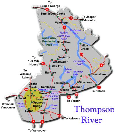 Thompson River/High Country Map