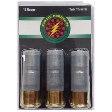 Exotic 12 Gauge Ammunition 00001 2-3/4" Twin Thruster 3 rounds